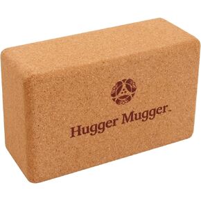 Hugger Mugger Cork Yoga Block - Naturally Grippy Texture, Durable, Made from Renewable Cork, Rounded Edges for Comfort, Great for Sweaty Hands BL-CORK