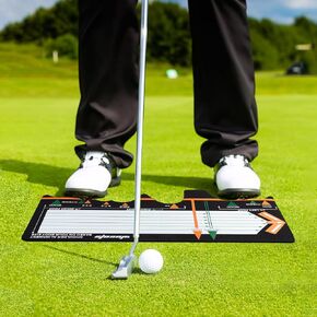 Golf Training Mat for Swing Detection Golf Swing Mat Trainer Posture Assistance Golf Swing Stand Mats,Entry-Level Golf Swing Trainer with Golf Training Aid and Golf Mats Practice Outdoor&Indoor