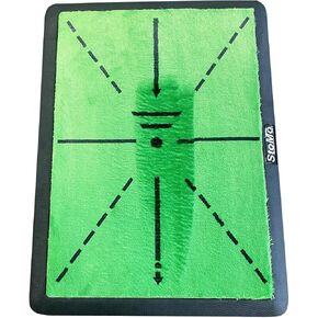 StoMo Premium Golf Practice Mat with Bonus Mat | Training Mat for Golf Swing Path Feedback and Detection Rubber Base & Velvet Replaceable Mat for Indoor/Outdoor Use