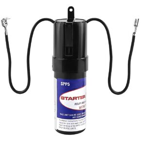SPP6 Hard Start Kit for Air Conditioner,AC Hard Start Capacitor,Increases Starting Torque 500% from 4,000 BTU Window Units to 120,000 BTU Commercial Units(1/2 Thru 10 H.P.)