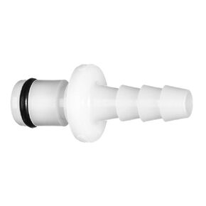 USA SEALING ZUSA-TF-QD-A-15 Acetal Quick Disconnect Tube Fittings Straight: 1/8" Plug, 1/4" Hose Barb, Silver