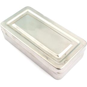 OdontoMed2011 7"X3"X1.5" Instruments Box Solid Stainless Steel HIGH Quality Tray ODM