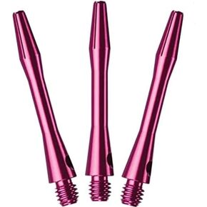 US Darts 3 Sets (9 shafts) Pink Aluminum Dart Shafts Ex-Short (1 1/4in) + O Rings
