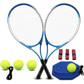Tennis Rackets for Adult, 2 Players Adult Recreational Tennis Rackets Set for Beginners and Professional with 4 Tennis Balls, 3 Overgrips, 1 Tennis Bag in Saudi Arabia