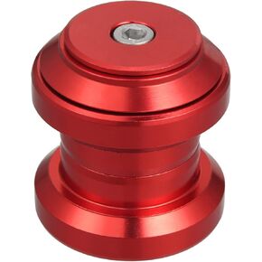 X AUTOHAUX 34mm 1-1/8" Threadless Bicycle Headset Combo Bike Threadless External Headset Sealed Cartridge Bearings MTB Road Headset with Top Cap Red
