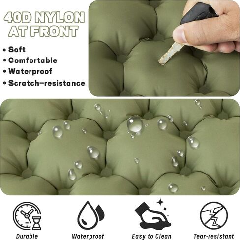 ONTYZZ Inflatable Seat Cushion Lightweight Stadium Seat Pad Travel Air Seat Cushion for Hiking Office Airplane Stadium Car in Saudi Arabia