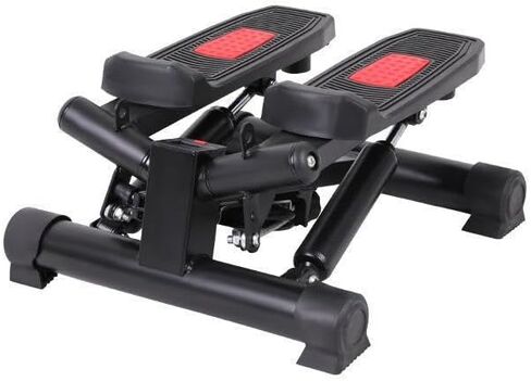 Mini Stepper for Exercise, Portable Stair Steppers with Resistance Bands, Hydraulic Twist Stepper with LCD Monitor, 330lbs Weight Capacity in Saudi Arabia