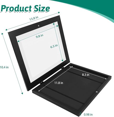 إطار فني للأطفال، إطار عمل فني مفتوح أمامي 8.3x11.8 للأطفال قابل للتغيير مقاس A4 إطارات تخزين لعرض الأعمال الفنية للصور ثلاثية الأبعاد، والحرف اليدوية، ورسم الأطفال، والصور، والفن المعلق، والعمل المدرسي in Kuwait