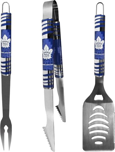 NHL Siskiyou Sports Fan Shop Toronto Maple Leafs Tailgater BBQ Set 3 piece Team Color in Saudi Arabia