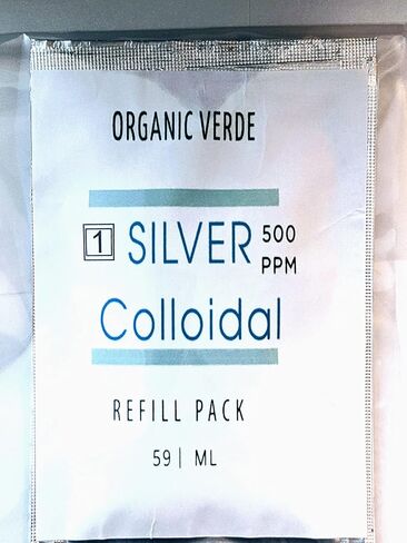 حزمة عينة من الفضة الغروية 500 جزء في المليون - نانو - قوة إضافية - معادن ضئيلة - عبوة واحدة قابلة لإعادة التعبئة in Kuwait