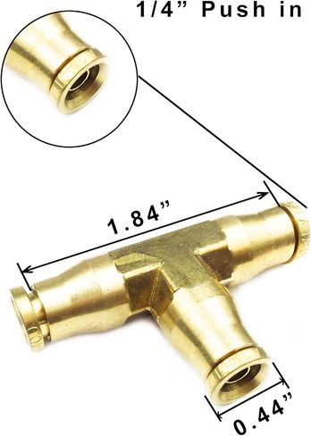 Push to Connect Fittings 1/2 Inch Tube OD Pneumatic Fittings DOT Air Fittings Air Line Fittings Air Hose Fittings Air Compressor Quick Connect Fittings Brake Line Fittings 5pcs in Saudi Arabia