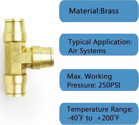 Push to Connect Fittings 1/2 Inch Tube OD Pneumatic Fittings DOT Air Fittings Air Line Fittings Air Hose Fittings Air Compressor Quick Connect Fittings Brake Line Fittings 5pcs in Saudi Arabia