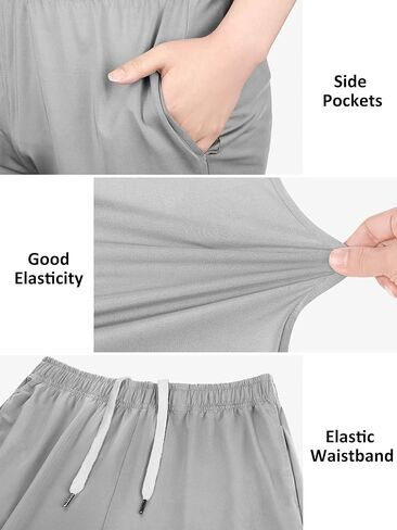 شورت رياضي URATOT للرجال كاجوال للتمرين في صالة الألعاب الرياضية، شورت سريع الجفاف مع جيوب، شورت رياضي للتدريب in Kuwait