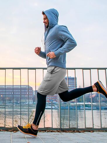 شورت رياضي URATOT للرجال كاجوال للتمرين في صالة الألعاب الرياضية، شورت سريع الجفاف مع جيوب، شورت رياضي للتدريب in Kuwait