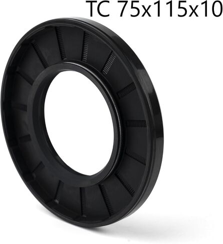 XIKE 1PC Oil Seal, Lip Seals TC 75mm x 115mm x 10mm Nitrile Rubber Cover Double Lip with Spring,Oil Shaft Seal Fit for Bearing Shaft in Saudi Arabia