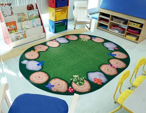 سجادة منطقة متعرجة من Joy Carpets، متعددة الألوان، 5'4" x 7'8" بيضاوية in Saudi Arabia