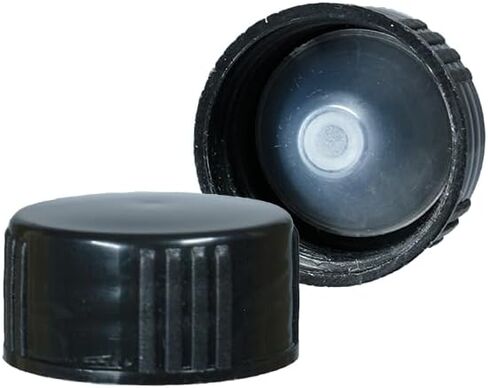 GlassBottleOutlet (عبوة من 2) 4 أوقية. العنبر بوسطن مستدير مع رشاشات رذاذ دقيقة سوداء وأغطية مبطنة مخروطية سوداء in Kuwait