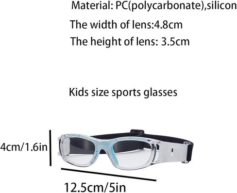 RX Basketball Sports Glasses Football Personality Goggles Can Replace Prescription lens (black red) in Saudi Arabia