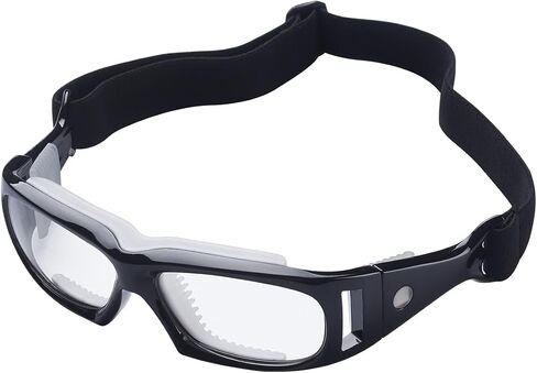 RX Basketball Sports Glasses Football Personality Goggles Can Replace Prescription lens (black red) in Saudi Arabia