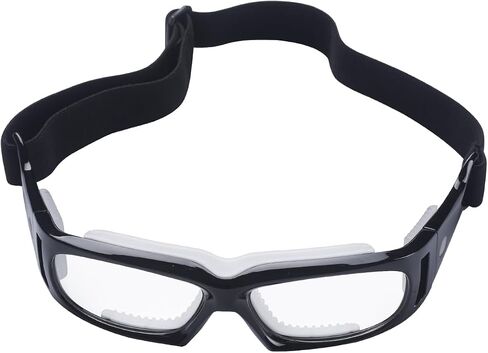 RX Basketball Sports Glasses Football Personality Goggles Can Replace Prescription lens (black red) in Saudi Arabia