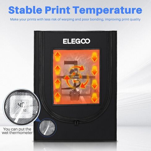 ELEGOO 3D Printer Enclosure, Fireproof and Dustproof 3D Printer Cover Constant Temperature Tent for Neptune 3 Pro/Neptune 4/Neptune 4 Pro/Ender 3/Ender 3 V2/Ender 3 S1/Kobra 2 in Saudi Arabia