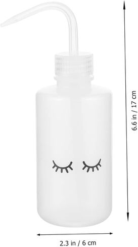 Incense Spoon 4pcs Eyelash Elbow Bottle Multi-function Plastic Bottles Eyelashes Cleaning Bottles Wash Bottle White Indoor Auxiliary Eyelashes Washing Bottle Eyelash Cleaning Tool in Saudi Arabia