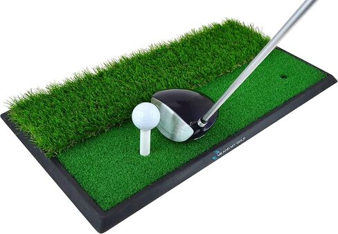 ME AND MY GOLF Dual Turf Golf Hitting Mat - Includes Instructional Training Videos in Saudi Arabia