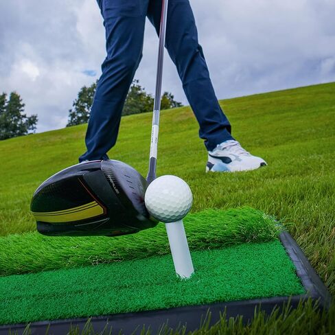 ME AND MY GOLF Dual Turf Golf Hitting Mat - Includes Instructional Training Videos in Saudi Arabia