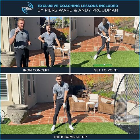 ME AND MY GOLF Dual Turf Golf Hitting Mat - Includes Instructional Training Videos in Saudi Arabia