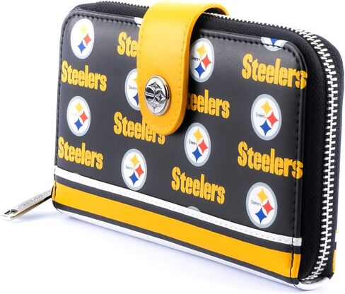 Loungefly NFL: محفظة مطبوعة بالكامل بشعار Pittsburgh Steelers in Kuwait