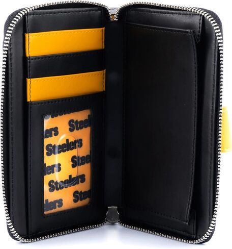 Loungefly NFL: محفظة مطبوعة بالكامل بشعار Pittsburgh Steelers in Kuwait