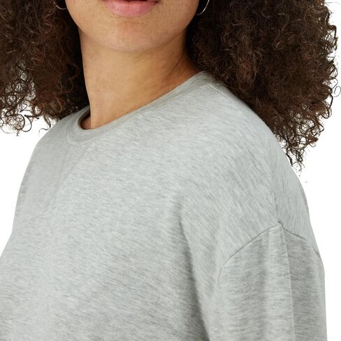بلوفر Hanes Originals Comfywear French Terry، سويت شيرت قصير بياقة دائرية للنساء in Saudi Arabia
