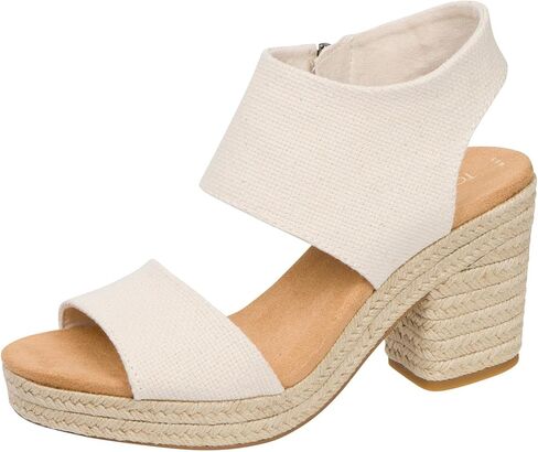 TOMS Women's Majorca Platform Sandal, Textile Upper in Saudi Arabia