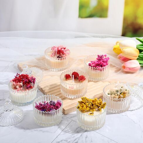 24 Pcs Votive Candle Holders Bulk, Glass Candle Jars with Lids, Tealight Candle Holders for Table Centerpieces,home Decor Wedding Bridal Fall Party Baby Shower Party Favors in Saudi Arabia