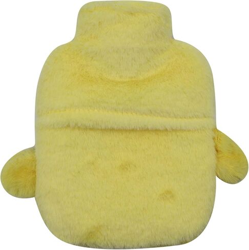 زجاجة مياه ساخنة مطاطية لتدفئة اليد من MOSSTYYUS مع غطاء قطيفة كيس ماء ساخن من مادة PVC مانعة للتسرب، ديناصور، 400 مل in Kuwait