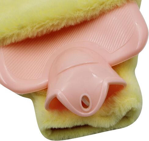 زجاجة مياه ساخنة مطاطية لتدفئة اليد من MOSSTYYUS مع غطاء قطيفة كيس ماء ساخن من مادة PVC مانعة للتسرب، ديناصور، 400 مل in Kuwait