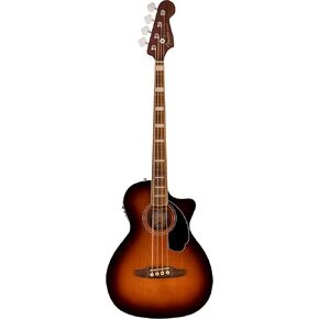Fender Acoustic Bass Guitar, 4-String, Kingman V2 with Fishman Bass Acoustic Guitar Pickup with Tuner, Equalizer and Phase Control