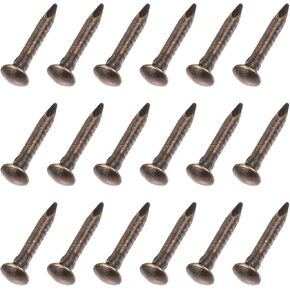Small Nails (1.2x8mm) 200pcs, Brass Tiny Hardware Nails - for Household Woodworking, Bronze Tone