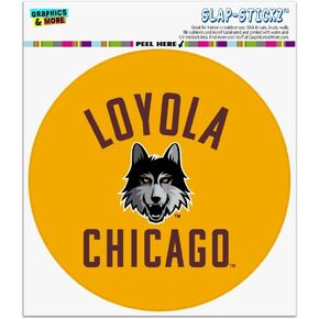 Loyola University Chicago Ramblers Automotive Car Window Locker Circle Bumper Sticker