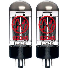 JJ Electronic Matched Pair (2) GZ34 / 5AR4 Rectifier Vacuum Tubes - Brand New