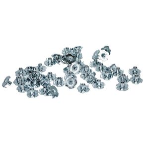 TCH Hardware 100 حزمة من 4 صواميل T من الفولاذ 10-32 × 5/16 بوصة - مطلية بالزنك