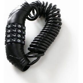 Bike Chain Lock, 4 Digit Combination Anti-Theft Chain Bike Lock, Hardened Steel Bicycle Lock for Helmets, Bicycles, Luggage, Backpacks, Electric Bicycles, Motorcycles, etc.