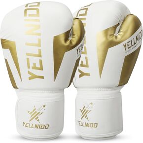 Boxing Gloves for Men and Women, Pro Training Sparring for Adult Heavy Punching Bag Gloves, Leather Muay Thai MMA Kickboxing Fighting PU Material Ventilated Palm Workout Gloves