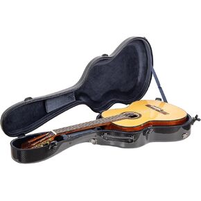 Crossrock Air 4/4 Classical Guitar Flight Case, 100% Carbon Fiber Hard Shell with Backpack and Protective Cover, Red (CRF6020CRD)