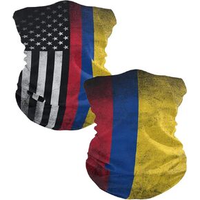 2Pcs Face Scarf Magic Tube Bandanas Headwear Neck Gaiter Balaclava