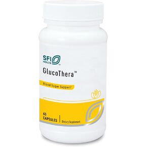 Klaire Labs GlucoThera - Hypoallergenic Chromium Complex with Alpha-Lipoic Acid, Banaba Extract & Vanadium (60 Capsules)