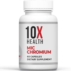 10X Health MIC Chromium Supplement with Choline, Inositol & L Methionine - 60 Capsules