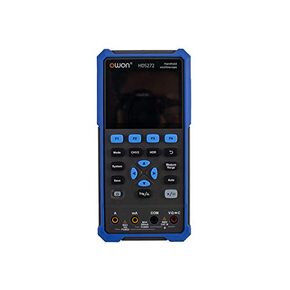 OWON® HDS272S 3.5" LCD 2CH Handheld Oscilloscope 70MHz Bandwidth 20000 Counts Multiumeter OSC + DMM+ Signal Generator 3 in 1 Suitable for Automobile Maintenance and Power Detection