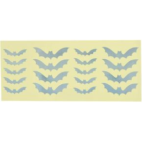 Guitar Fretboard Decor, Guitar Fretboard Inlay Adhesive Stickers with Bat Pattern Design for Guitar and Other String Instrument Playing Accessories