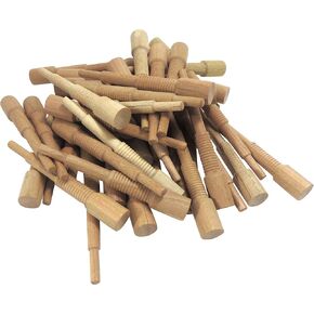 Miller Dowel C12D11-100 Set of 100 Each 1X Cherry Stepped Dowels 3/8 Inch Diameter for Stock up to 1" Thick